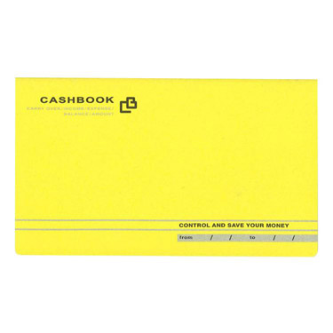 通帳型キャッシュブック イエロー
