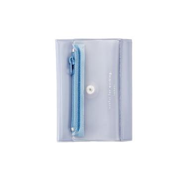 isshoni.カードファイル PVC R ブルー