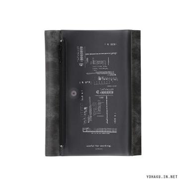 ヨハク×isshoni.ペンケース付ノートカバー B6 モジトスウジ