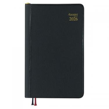 2025年12月始まり手帳 見開き1週間 アポイント E1003 ブラック