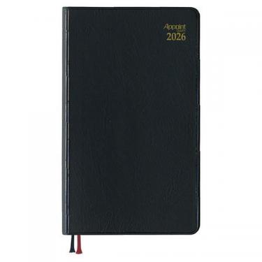 2025年12月始まり手帳 見開き1週間 アポイント E1007 ブラック