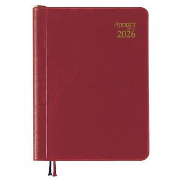 2025年12月始まり手帳 見開き2週間 アポイント E1014 レッド