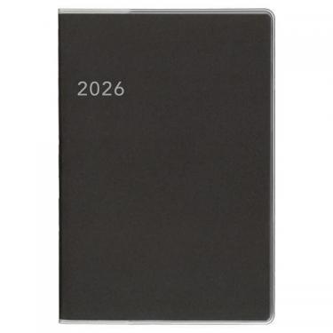 2026年1月始まり手帳 月間 A6 アポイント E8147 グレー