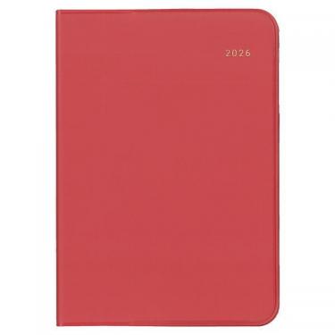 2025年12月始まり手帳 月間 A6 ミル E7751 レッド