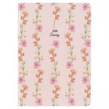 2025年12月始まり手帳 月間 B6 ミル E7756 ピンク