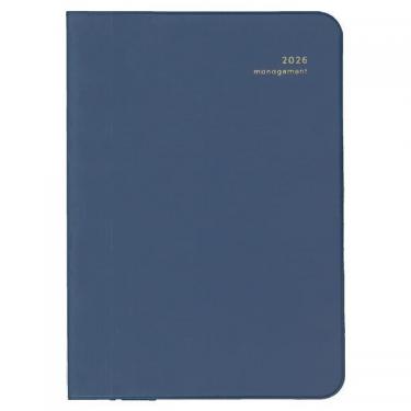 2025年12月始まり手帳 週間レフト A6 ミル E7777 ネイビー