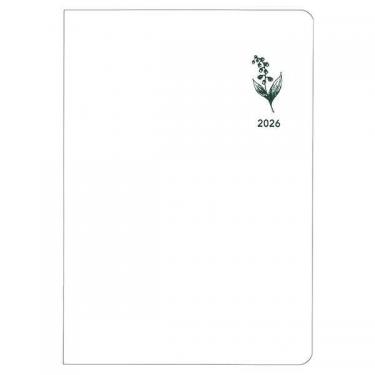 2025年12月始まり手帳 週間レフト B6 ミル E7778 ホワイト