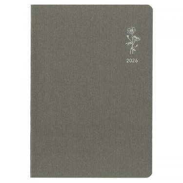 2025年12月始まり手帳 週間レフト B6 ミル E7781 ブラウン