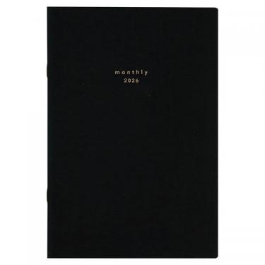 2025年12月始まり手帳 月間 A5 isshoni. E8034 ブラック