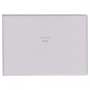 2025年12月始まり手帳 見開き1週間 isshoni. E8098 グレー