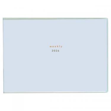 2025年12月始まり手帳 見開き1週間 isshoni. E8744 ブルー