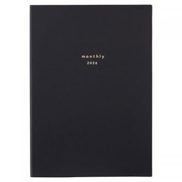 2025年12月始まり手帳 月間 A5 isshoni. E8749 ブラック