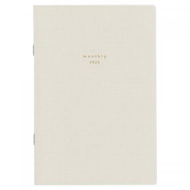 2026年3月始まり手帳 月間 B6 isshoni. ホワイト