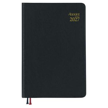 2026年12月始まり手帳 週間レフト アポイント ブラック E1008