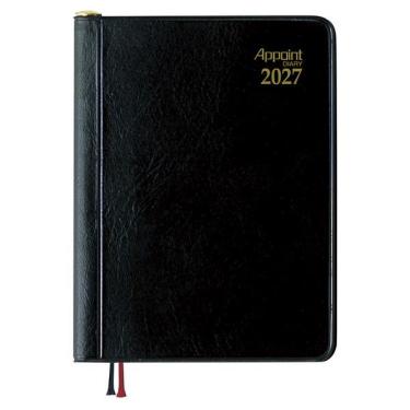 2026年12月始まり手帳 週間ブロック アポイント 見開き2週間 ブラック E1018
