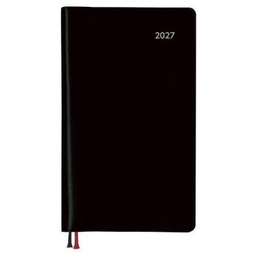 2026年12月始まり手帳 週間レフト アポイント ブラック E8311
