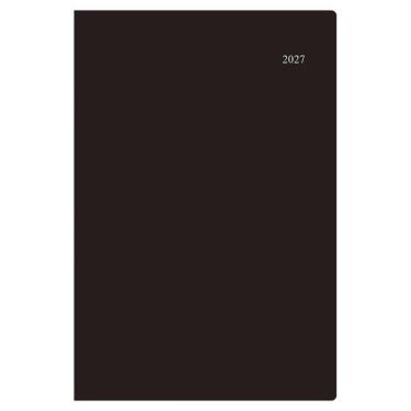 2027年1月始まり手帳 月間 A5 アポイント マンスリー+チャート ブラック E1681