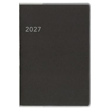 2027年1月始まり手帳 月間 A6 アポイント グレー E8147