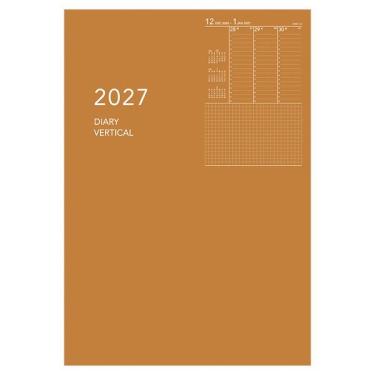2027年1月始まり手帳 週間バーチカル A5 アポイント オレンジ E8155