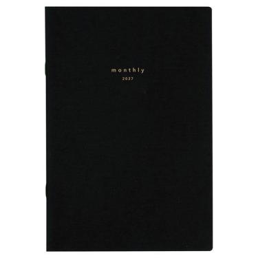 2026年12月始まり手帳 月間 A5 isshoni. ブラック