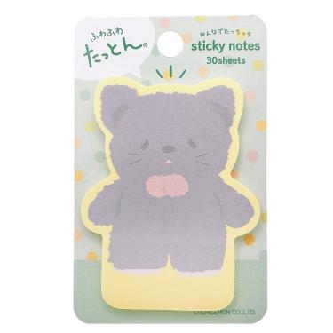 みんなでたっちっち付箋 ふわふわたっとん ねこ