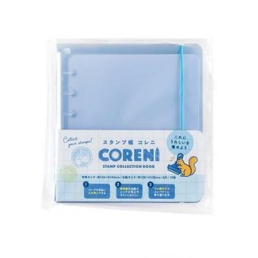 コレニ スタンプ帳 バインダー ブルー