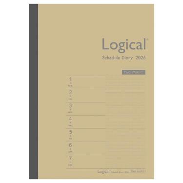 2026年1月始まり 週間ブロック A5 ロジカルダイアリー 見開き2週間B クラフト
