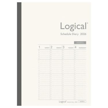 2026年1月始まり 週間バーチカル A5 ロジカルダイアリー ホワイト