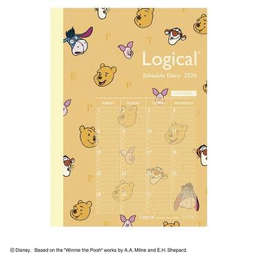 2025年12月始まり 月間 B6 ロジカルダイアリー ノートタイプ ディズニー くまのプーさん