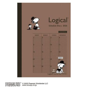 2025年12月始まり 月間 B6 ロジカルダイアリー ノートタイプ ピーナッツ2