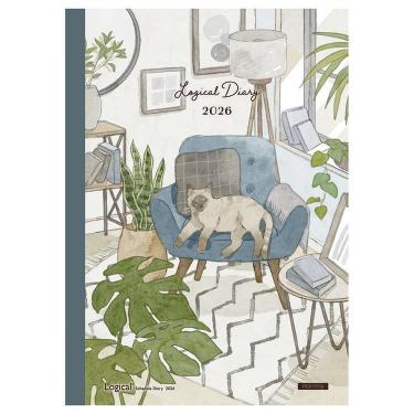 2025年12月始まり 月間 A5 ロジカルダイアリー ノートタイプ ホームデイズ リビング