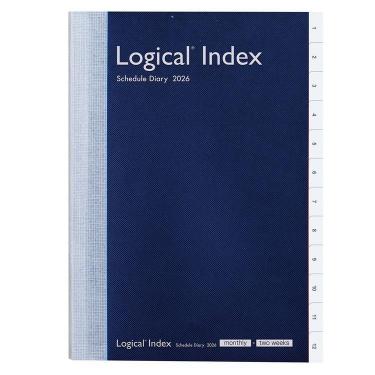 2026年1月始まり 週間ブロック B6 ロジカルダイアリー インデックス ネイビー