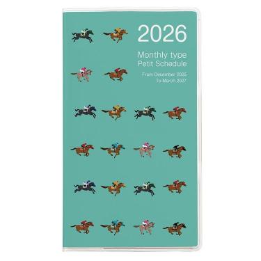 2025年12月始まり 月間 B7 ノートダイアリー ウマ2