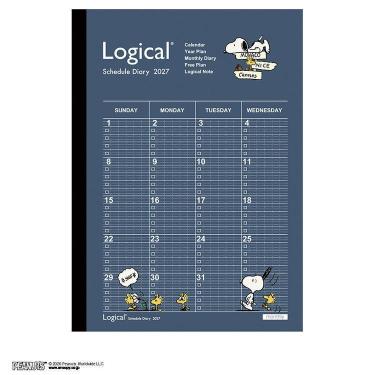 2026年12月始まり手帳 月間 A5 ロジカル PEANUTS 1