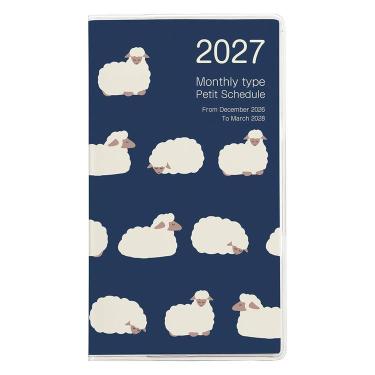 2026年12月始まり手帳 月間 A6 プチ ヒツジ1