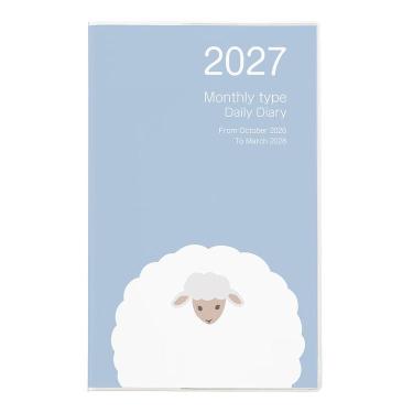 2026年12月始まり手帳 月間 A5 ノート ヒツジ2
