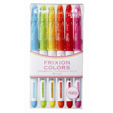 フリクションカラーズ 消えるサインペン 6色セット1