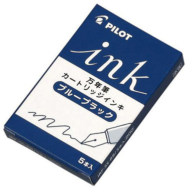 万年筆用カートリッジインキ 5本入 ブルーブラック