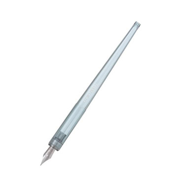 つけインキペン 透明軸 中字 クリアブルー