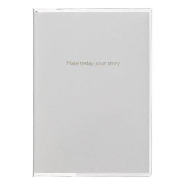 ライフログ用日付フリー手帳 A6 ファンログ パールホワイト