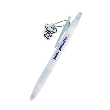 ジュース ボールペン 0.5mm ゲルインキ ナルミヤキャラクターズ pom ponette くすみグリーン