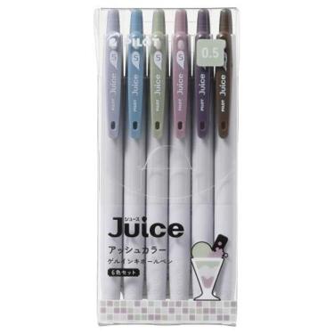 ジュース ボールペン 0.5mm ゲルインク アッシュカラー 6色セット