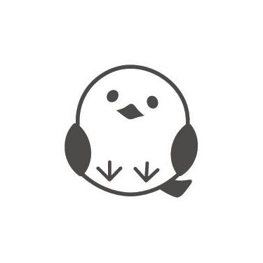 フリクションスタンプ シマエナガ（ブラック）