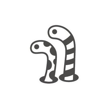 フリクションスタンプ チンアナゴ（ブラック）