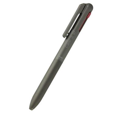 カルム 3色ボールペン 0.7mm 油性 カーキ