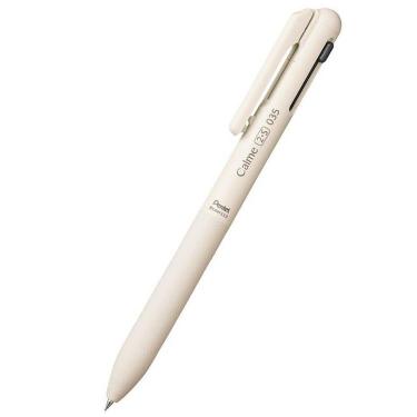 カルム 多機能ペン（2色ボールペン・シャープペン）0.35mm 油性 ベージュ
