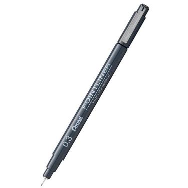 ポイントライナー ドローイングペン 0.3mm 水性 ブラック