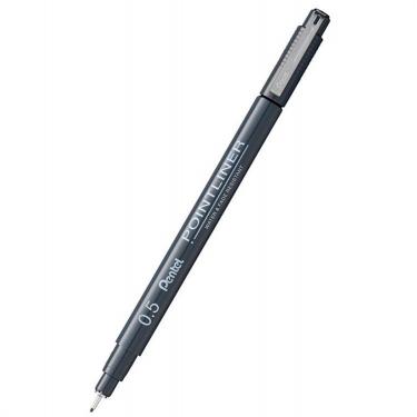 ポイントライナー ドローイングペン 0.5mm 水性 ブラック
