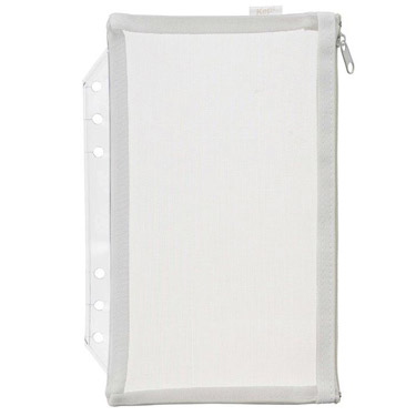 Kept メッシュポーチリフィル A5 ムーングレー