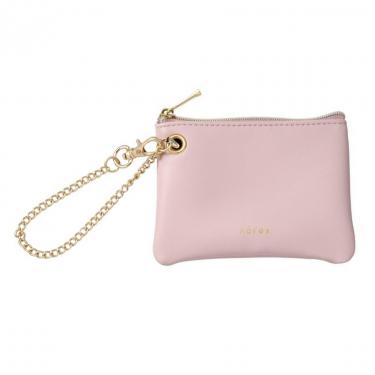 ノフェス リール付キー&パスケース ブリーズピンク